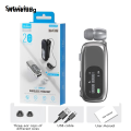 Wenefang Sutuiying Bluetooth Wireless Headphones Against Loud Noise Lavalier Business 【2025 Version】 Luxury BT 5.4 Earphone Lotus Ears with wire Talk/Music 20H With LCD. 