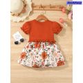 NEW Anedshaop Special Clothes for Kids Girl 1-6 Years 2PCS Set Sling Floral Dress Solid Short Sleeves Overcoat Costume Summer Dress Girl Outfit. 