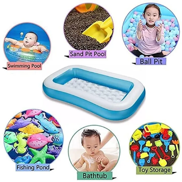 Intex%2056483%20Rectangular%20Inflatable%20Baby%20Pool%20(1.66m%20x%201m)%20-%20Soft%20Padded%20Floor%20for%20Toddler%20Safety%205.5ft%20Rectangular%20Splash%20Pool%20with%20Cushioned%20Base%20-%20Perfect%20for%20Balcony%20&%20Garden%20-%20Image%207