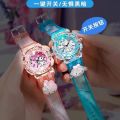 Sanrio Children's Watch Toy Girl Kindergarten Girl Glowing Cartoon Electronic Small Watch 3 Years Old [Top-notch quality]. 