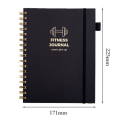 Cover Exercise Book Printed Pages Fitness Journal Compact Size Well-Organized Training Diary for Weight Loss Exercise Routine Men. 