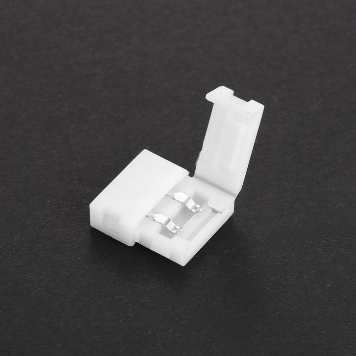 1/5/10Pcs%20Free%20Welding%20Solderless%20Clip-on%20Coupler%20PCB%20LED%20Strip%20Connector%202Pin%208mm%2010mm%20-%20Image%204