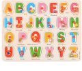 English ABCD Wooden Alphabet Puzzle Board. 
