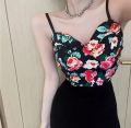 Fashion Floral Print Sexy Padded Tank Top /T-Shirt For Women - Fashion | T-Shirts For Women | Women's Wear |. 