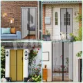 Magnet Fly Screen Door Insect Protection, Magnetic Mosquito Net,Automatic Closed Anti-Mosquito Curtain for Balcony and Patio Door-Black. 