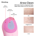 Wenefang Electric Facial Cleansing Brush Silicone Sonic Face Cleaner Deep Pore Cleaning Skin Import Massager Face Cleansing Brush Device. 