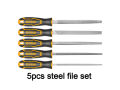 5pcs steel file set Ingco 8inch. 