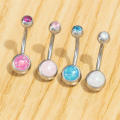 Belly Button Rings Navel Rings Body Piercing Jewelry Stainless Steel Round CZ. 