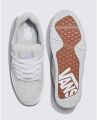Vans Upland White Leather Shoes for Unisex. 