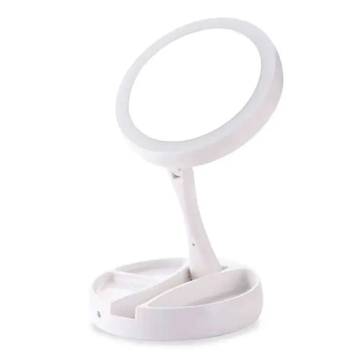 Dual%20Magnification%20Vanity%20Mirror%20-%201X%20&%2010X%20with%20White%20LED%20Lights,%20Foldable%20Compact%20Design%20for%20Professional%20Makeup%20Application%20-%20Image%207