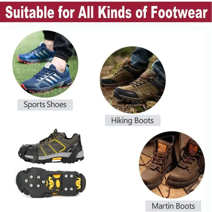 Outdoor%20Non-Slip%20Ice%20Snow%20Grips%20Cleat%20Crampons%20over%20Shoe/Boot%20Traction%20Cleat%20Slip-on%20Stretch%20Footwear%20Black%20(M)%20-%20Image%203