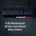 Imperion Slingshot KG-321 Blue Switch 104 Keys Mechanical  Gaming Keyboard 7 Color Backlight (KG-321). 