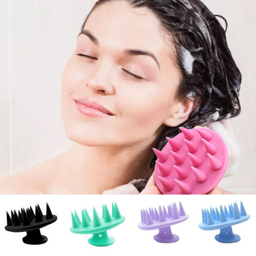 Silicone Scalp Massager Brush For Blood Circulation & Natural Hair Growth
