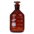Reagent Bottle - Amber Glass, Glass Stopper - Graduated 250ml - 1 piece. 
