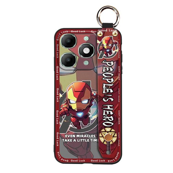 Phone%20Holder%20Wristband%20Phone%20Case%20For%20itel%20A90%20Shockproof%20Lanyard%20Silicone%20Kickstand%20Cute%20Ring%20Protective%20Dirt-resistant%20-%20Image%206