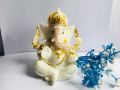 Jenisha 🙏=14 CM Lord Ganesh Bhagwan White Marble Showpiece / God Figure / Statue / Gift Item. 