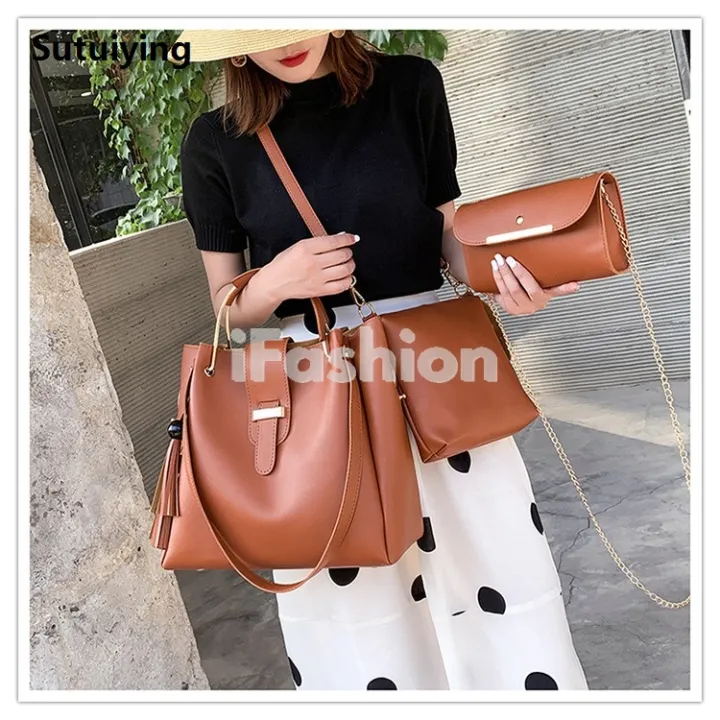 Sutuiying%20%E2%AD%90READY%20STOCK%E2%AD%90%20%E2%9D%83iFashion%20Women%203%20In%201%20Fashion%20Sammi%20Shoulder%20Handbag%20Bargain%20price%20Set%20Ladies%20Sling%20Tote%20Bag%20Wanita%20Bags%20Silang%20Tangan%20Sandang%201015%E2%99%92%20-%20Image%205