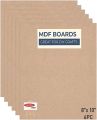 8 Inch x 10 Inch Mdf Board For Diy Art And Craft Pack Of Six. 