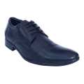 Black Leather Lace Up Black Horse Formal Shoes For Men. 