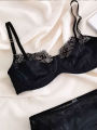 Dongzhu Leopard Print Lace Thin Bra Big Boobs Small Anti-Sagging Gathered Bra Pure Desire Temptation Bra. 