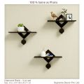 Formica Laminated | Diamond Shaped Best Wall rack Design - 3 pc Set. 
