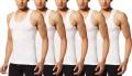 Amul Comfy 100% Cotton Men's White Vest ( Pack Of 5 ). 