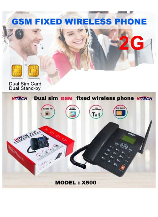 Dual Sim GSM Landline Telephone Sim Phone