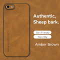 Lereach For iPhone 5 Case Luxury Sheepskin Leather Shockproof Matte Back Cover. 