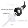NAMUNY 4 Pack Jar Soap Dispenser Lids with Pumps,Lotion Soap Dispenser Lids for 16Oz Regular Mouth Jar Decor,Black. 