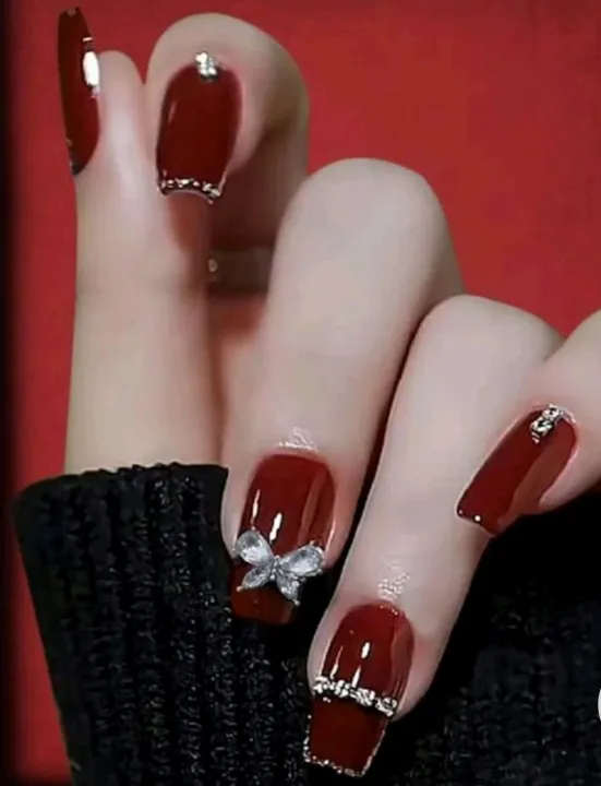 Best%20Press%20On%20Nails%20-%20Red%20/%20Maroon%2024%20Pieces%20Artificial%20Nail%20For%20Daily%20Wear%20(Attractive%20Reusable%20Fake%20Nails%20With%20Mini%20Manicure%20Set)%20By%20Savyata%20Stores%20-%20Image%205