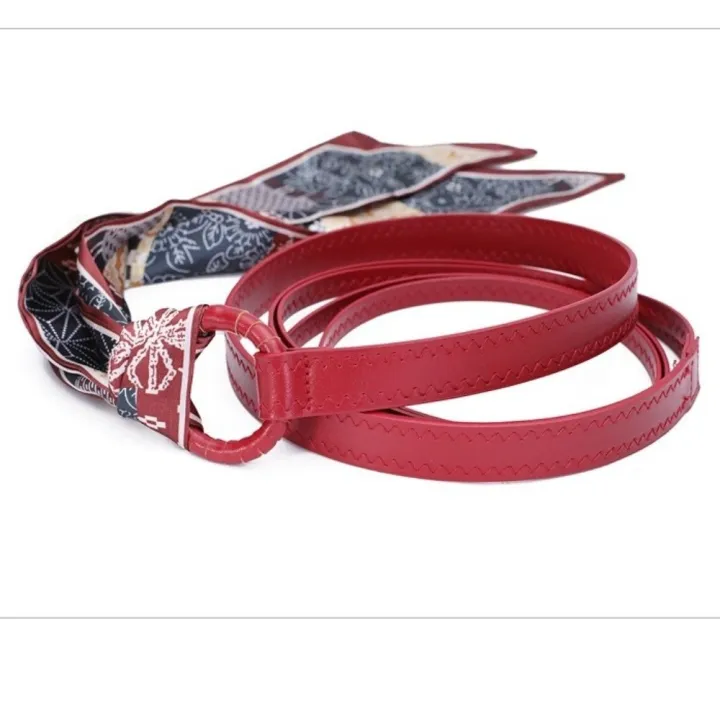 Vintage%20Style%20Leather%20Belt%20Silk%20Scarf%20Belt%20Red%20Black%20Coffee%20Bandana%20Scarf%20Waist%20Chain%20Retro%20Waistband%20Hip%20Hop%20Fashion%20-%20Image%204