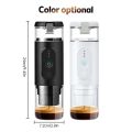 Portable Electric Espresso Coffee Machine Cordless Heating Single Serve Mini Coffee Maker with 2-IN-1 Coffee Powder/Capsule Bin 18Bar Pump Pressure Auto Brew Built-in 2500mAh Battery. 