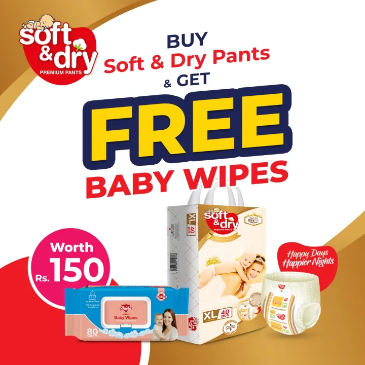 Soft%20&%20Dry%20Ultrathin%20Diaper%20XL%2040%20Pcs%20(+15%20kg)%20With%20FREE%20Baby%20Wipes%20Worth%20Rs.150%20-%20Image%202