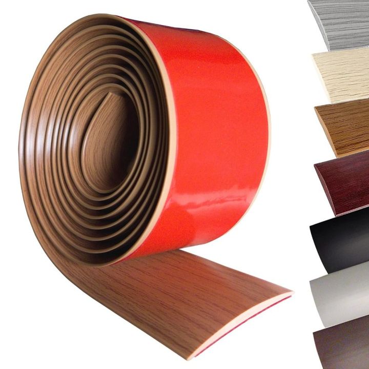 NEW Carpet To Tile Floor Transition Strip Self Adhesive Wear-resistant Edging Trim Strip PVC Wood Grain Floor Joining Strip Doorway