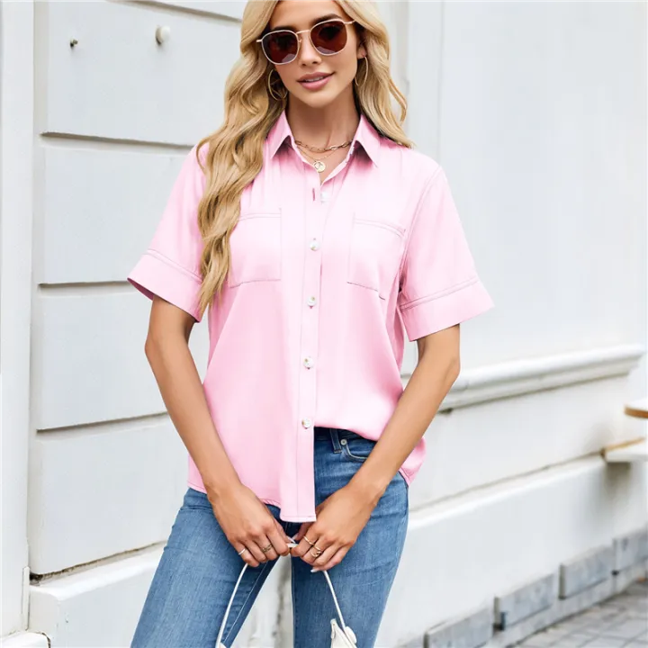 Womens%20Button%20Down%20Shirt%20Pink%20XXL%20-%20Image%205