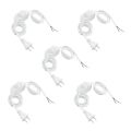 fasdaga 5X White Lamp Power Cord W Dimmer Switch AC 250V/110V US Plug. 