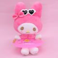 Cute Sanrio Kuromi Pendant Hello Kitty With Swim Ring Plush Stuff Toys Keychain Kawaii Accessories Backpack Hanging Ornament. 