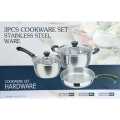 3 Pcs Cookware Set Stainless Steel. 