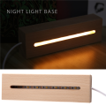 Wooden Rectangle Light Base,Wood LED Display Base Pedestal Light Lamp Stand for Acrylic,Crystal,Night Light,Resin Art. 