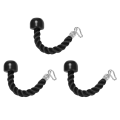 3X Heavy Duty Tricep Pull Down Single Rope with Snap Hook, Fitness Attachment Cable Machine Pulldown Rope for Home Gym. 