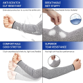 2 Pairs Cut Resistant Sleeves Thin Arm Protectors Arm Guard for Thin Skin and Bruising Arm Sleeves 40cm. 