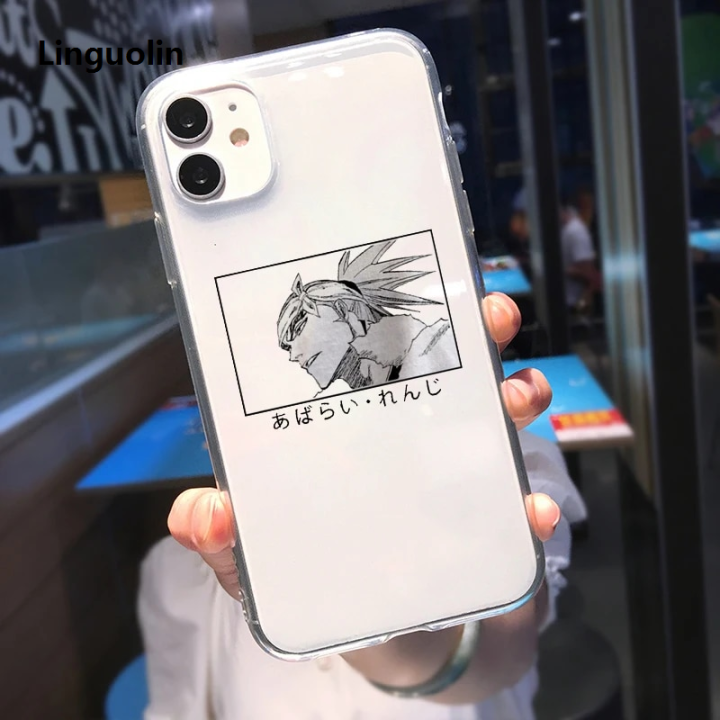 Linguolin%20Anime%20Bleach%20Kurosaki%20Ichigo%20Phone%20Case%20for%20IPhone%2015%2011%20X%20XR%20XS%207%208%2014%20Plus%20SE2%2012%2013%20Pro%20MAX%20Kisuke%20Urahara%20Transparent%20Coque%20-%20Image%205