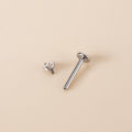 1 Piece 4-claw Internally Thread G23 Titanium Fresh Piercing 16Gauge Labret Stud Ear Helix Tragus Piercing SEVICH. 