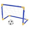 Indoor Mini Folding Football Soccer Ball Goal Post Net Set+Pump Kids Sport Outdoor Home Game Toy Child Birthday Gift Plastic. 