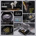 Boult Audio Astra UFO Truly Wireless in Ear Earbuds with 48H Playtime, Built-in App Support, 45ms Low Latency Gaming, 4 Mics ENC, Breathing LEDs, 13mm Bass Drivers Ear Buds TWS, Made in India (Smoky Metal). 