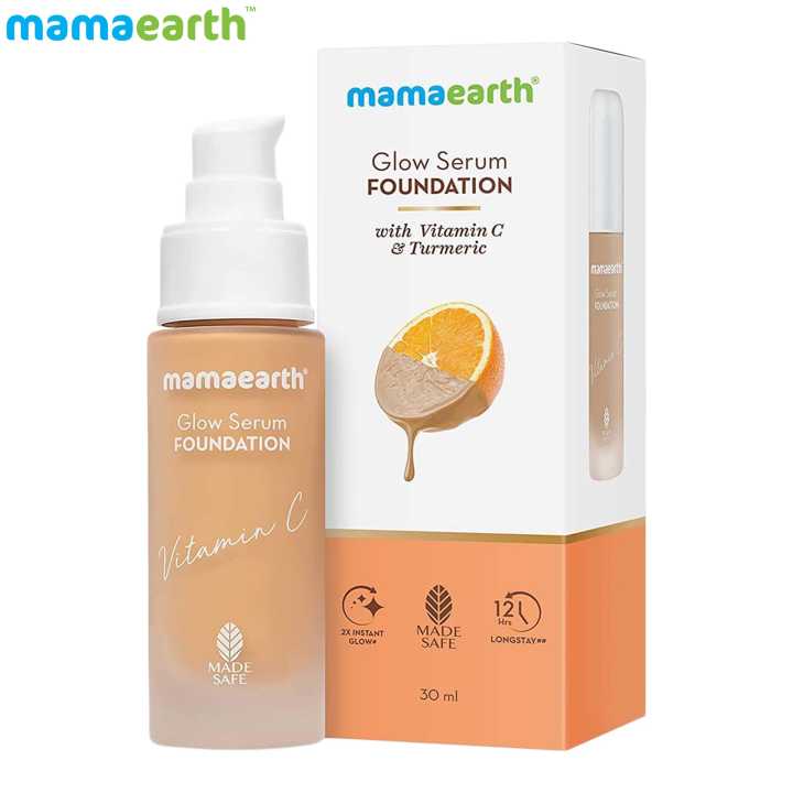 mamaearth Glow Serum Foundation-Beige Glow
