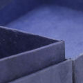 Navy Blue Reactangle Shape Lokta Paper Box L. 