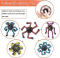Fidget Spinner Deformable Decompression Toy Funny Transformable Fingertip Spin High-Speed Rotating Mechanical Chain Robot For Kids Adults. 