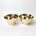 Brass Bowl (Kachaura) 6.5 Cms (Set of 2 Bowls) | Shiva Metal Udhyog. 