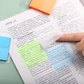 RHS Online 50 Sheets Transparent Multicolor PET Sticky Notes Waterproof Stickys Memo Messages Post it Notes. 
